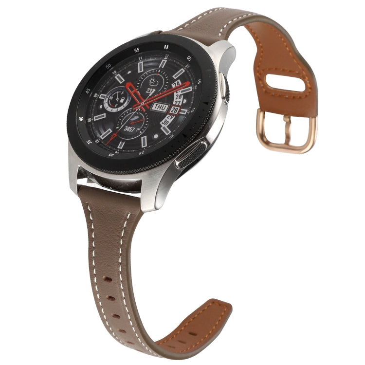 Cinturino per orologio in vera pelle con fibbia inversa da 22 mm, For Samsung Galaxy Watch3 / Huawei Watch GT3 Pro