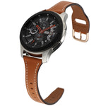 Cinturino per orologio in vera pelle con fibbia inversa da 22 mm, For Samsung Galaxy Watch3 / Huawei Watch GT3 Pro