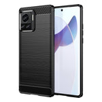 Custodia per telefono TPU in fibra di carbonio con trama spazzolata, For Motorola Moto X30 Pro/Edge 30 Ultra