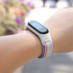 Cinturino per orologio in nylon a due sezioni, For Xiaomi Mi Band 5