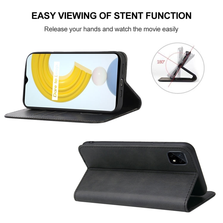 Custodia per telefono in pelle con chiusura magnetica, For Realme C21Y, For Realme C25, For Realme GT Master, For Realme GT2, For Realme X7 Pro, For Realme X50 5G, For Realme XT, For OPPO Reno 10x Zoom