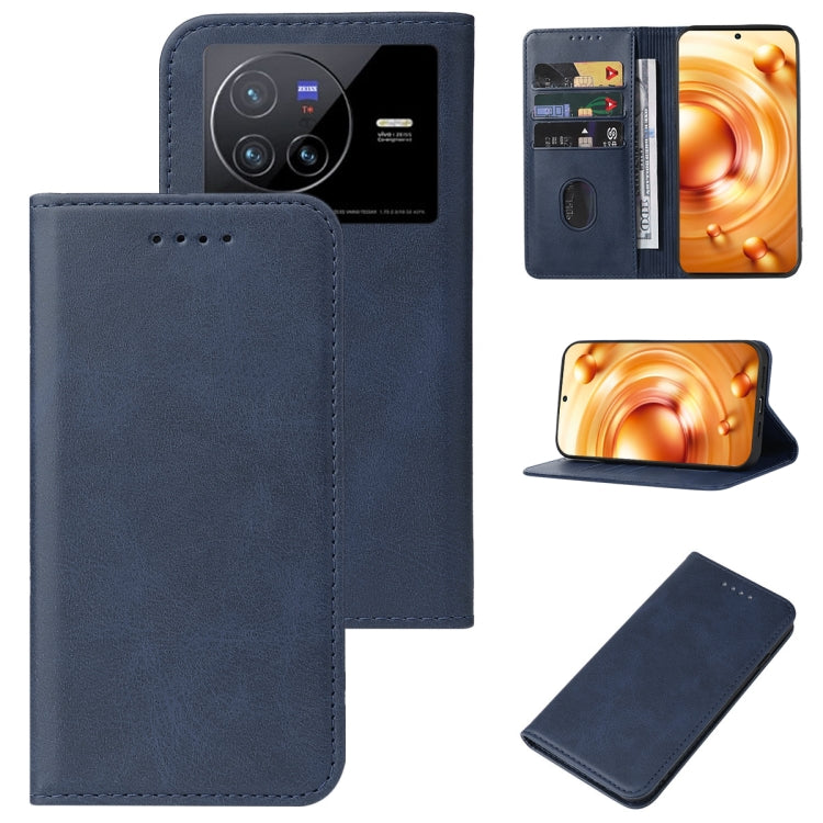 Custodia per telefono in pelle con chiusura magnetica, For vivo X80, For vivo X80 Pro, For vivo X50 5G, For vivo S15, For vivo S15e, For vivo S12 5G / V23 5G, For vivo S10e / V23e, For vivo T1 5G