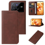 Custodia per telefono in pelle con chiusura magnetica, For vivo X80, For vivo X80 Pro, For vivo X50 5G, For vivo S15, For vivo S15e, For vivo S12 5G / V23 5G, For vivo S10e / V23e, For vivo T1 5G