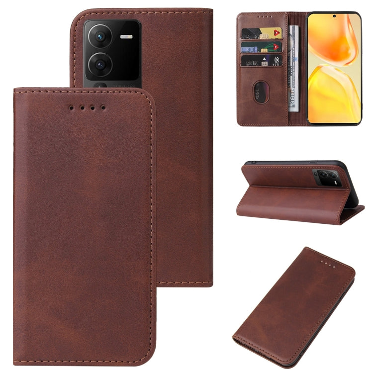 Custodia per telefono in pelle con chiusura magnetica, For vivo X80, For vivo X80 Pro, For vivo X50 5G, For vivo S15, For vivo S15e, For vivo S12 5G / V23 5G, For vivo S10e / V23e, For vivo T1 5G