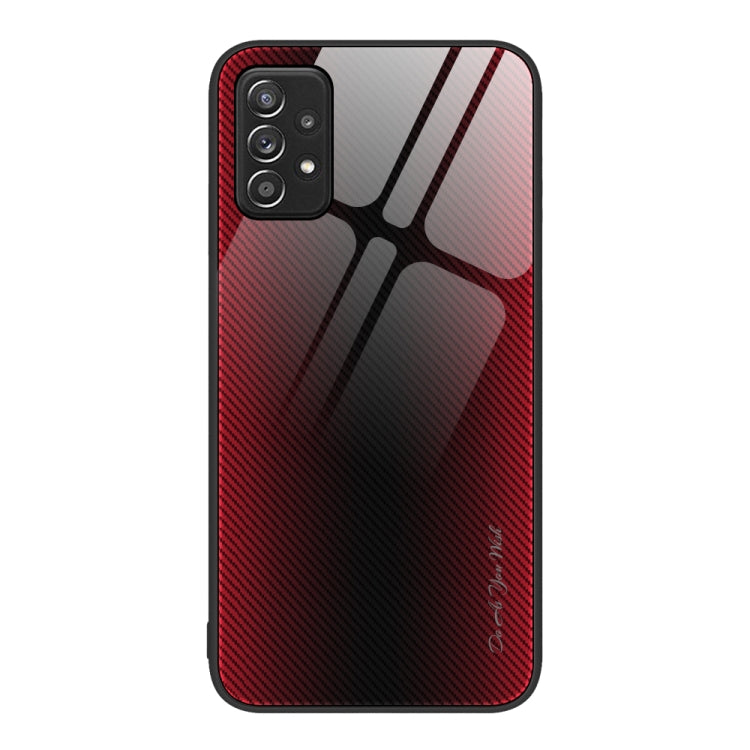 Custodia per cellulare in TPU con vetro sfumato, For Samsung Galaxy A12 5G, For Samsung Galaxy A52 4G / 5G, For Samsung Galaxy A53 5G, For Samsung Galaxy M32