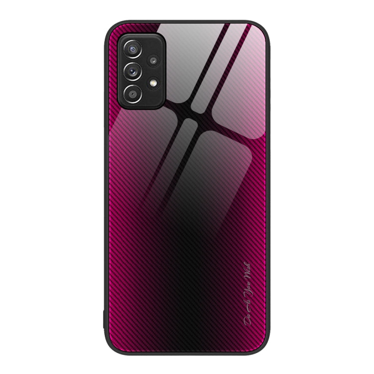 Custodia per cellulare in TPU con vetro sfumato, For Samsung Galaxy A12 5G, For Samsung Galaxy A52 4G / 5G, For Samsung Galaxy A53 5G, For Samsung Galaxy M32
