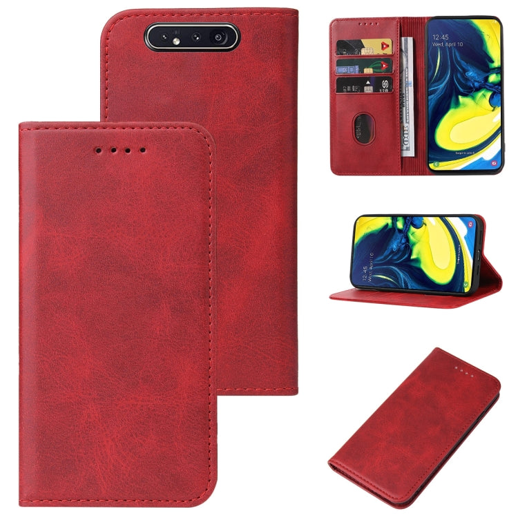 Custodia per telefono in pelle con chiusura magnetica, For Samsung Galaxy A90 / A80
