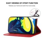Custodia per telefono in pelle con chiusura magnetica, For Samsung Galaxy A90 / A80