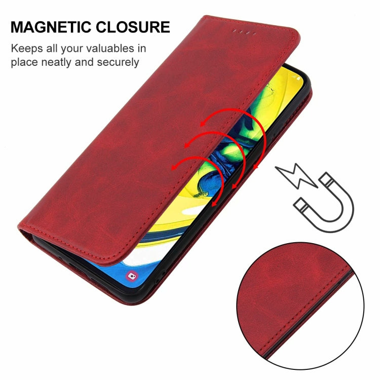 Custodia per telefono in pelle con chiusura magnetica, For Samsung Galaxy A90 / A80