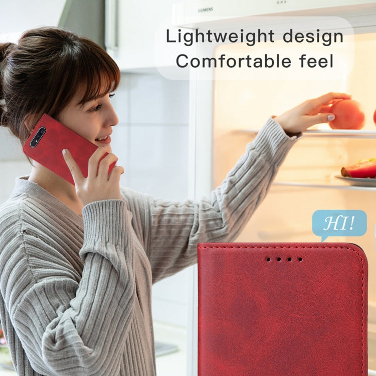 Custodia per telefono in pelle con chiusura magnetica, For Samsung Galaxy A90 / A80