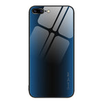 Custodia per cellulare in TPU con vetro sfumato, For iPhone 8 Plus / 7 Plus