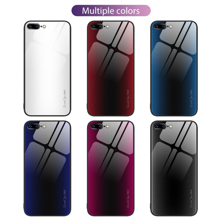 Custodia per cellulare in TPU con vetro sfumato, For iPhone 8 Plus / 7 Plus