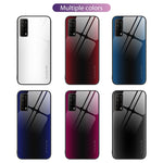 Custodia per cellulare in TPU con vetro sfumato, For Huawei Enjoy 20 SE, For Huawei Enjoy 20 5G, For Huawei Maimang 10, For Honor 20 Pro