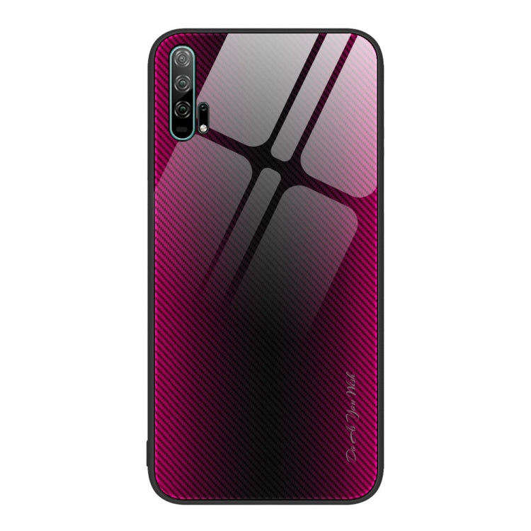 Custodia per cellulare in TPU con vetro sfumato, For Huawei Enjoy 20 SE, For Huawei Enjoy 20 5G, For Huawei Maimang 10, For Honor 20 Pro