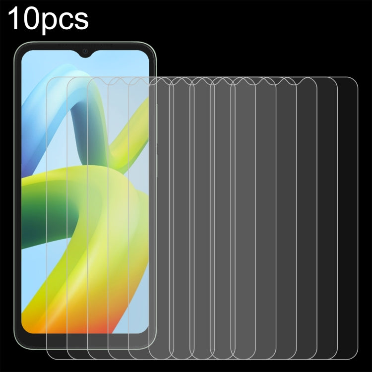 10 pellicole in vetro temperato da 0,26 mm 9H 2,5D, For TCL 30XL 2022 (10 PCS), For Xiaomi Redmi A2 / A2+ / A1 / A1+ / Xiaomi Poco C50 / C51 (10 PCS)