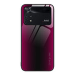 Custodia per cellulare in TPU con vetro sfumato, For Xiaomi Poco M4 Pro, For Xiaomi Poco M4 Pro 5G, For Xiaomi Poco X4 Pro 5G, For Xiaomi Redmi 10C
