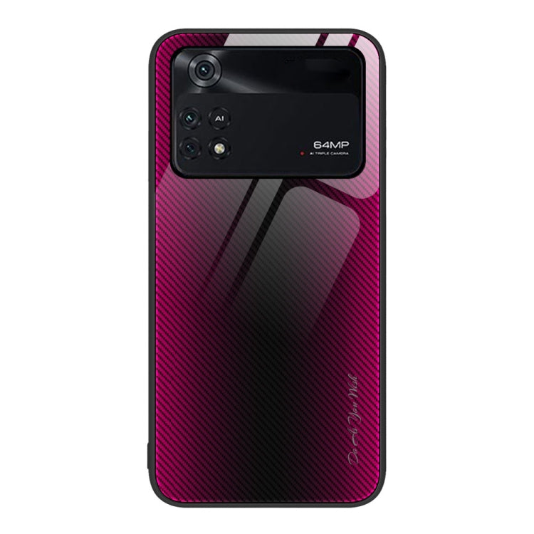 Custodia per cellulare in TPU con vetro sfumato, For Xiaomi Poco M4 Pro, For Xiaomi Poco M4 Pro 5G, For Xiaomi Poco X4 Pro 5G, For Xiaomi Redmi 10C