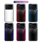 Custodia per cellulare in TPU con vetro sfumato, For Xiaomi Poco M4 Pro, For Xiaomi Poco M4 Pro 5G, For Xiaomi Poco X4 Pro 5G, For Xiaomi Redmi 10C