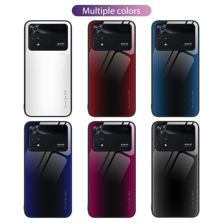 Custodia per cellulare in TPU con vetro sfumato, For Xiaomi Poco M4 Pro, For Xiaomi Poco M4 Pro 5G, For Xiaomi Poco X4 Pro 5G, For Xiaomi Redmi 10C