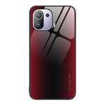 Custodia per cellulare in TPU con vetro sfumato, For Xiaomi Redmi Note 11T Pro, For Xiaomi 11T Pro, For Xiaomi Mi 11 Ultra, For Xiaomi 12 Pro