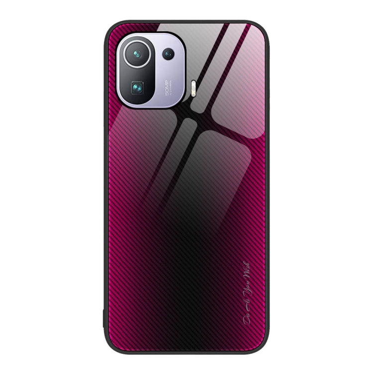 Custodia per cellulare in TPU con vetro sfumato, For Xiaomi Redmi Note 11T Pro, For Xiaomi 11T Pro, For Xiaomi Mi 11 Ultra, For Xiaomi 12 Pro