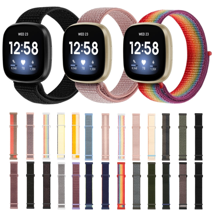 Cinturino per orologio con fibbia in gomma di nylon, For Fitbit Versa 3