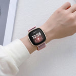 Cinturino per orologio con fibbia in gomma di nylon, For Fitbit Versa 3