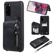 Custodia portafoglio antiurto con doppia fibbia per Galaxy S20