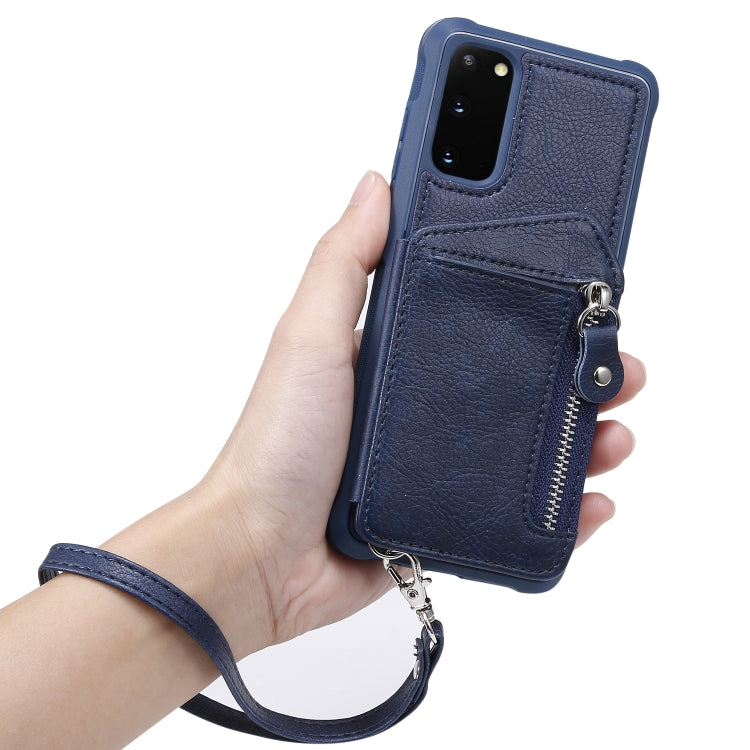 Custodia portafoglio antiurto con doppia fibbia Galaxy S20