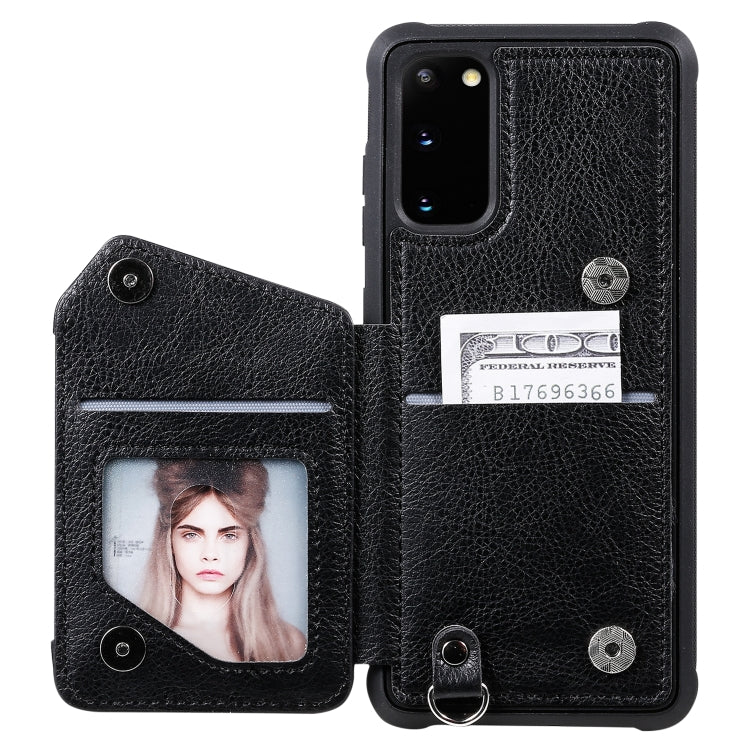 Custodia portafoglio antiurto con doppia fibbia Galaxy S20