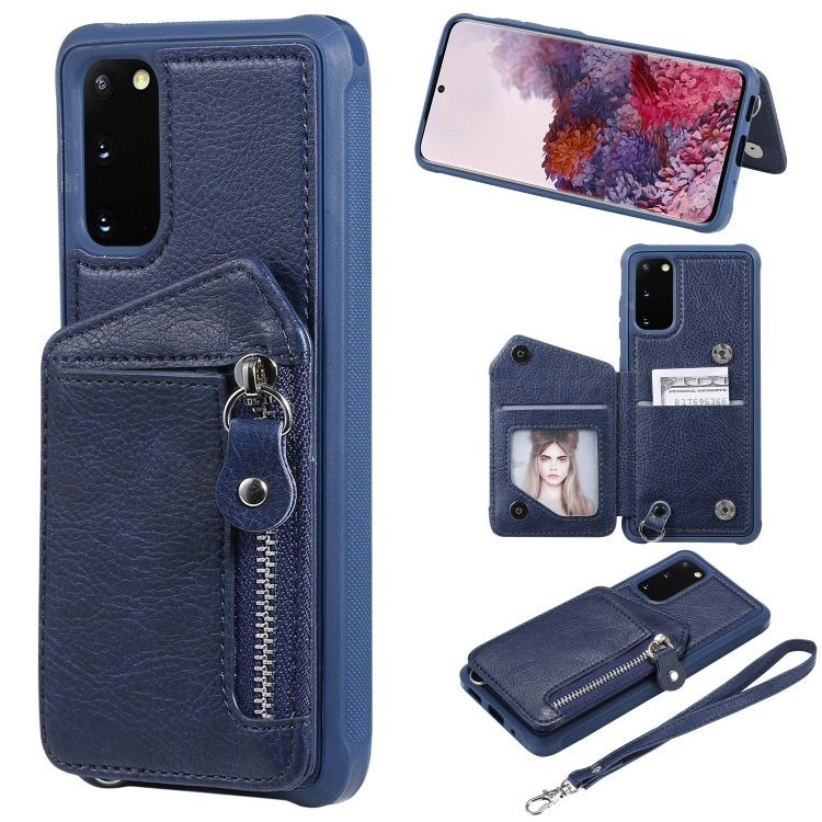Custodia portafoglio antiurto con doppia fibbia Galaxy S20