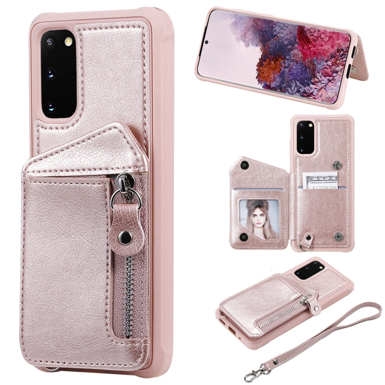 Custodia portafoglio antiurto con doppia fibbia Galaxy S20