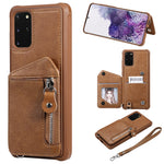 Custodia portafoglio antiurto con doppia fibbia Galaxy S20