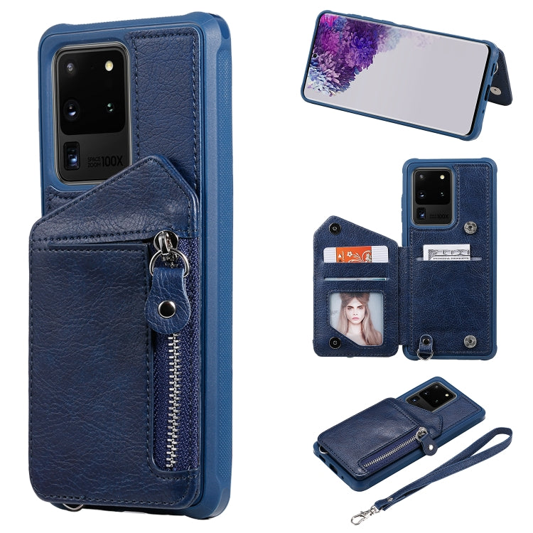 Custodia portafoglio antiurto con doppia fibbia Galaxy S20