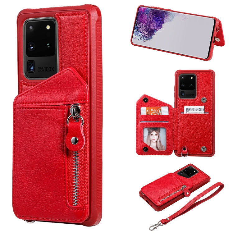 Custodia portafoglio antiurto con doppia fibbia Galaxy S20