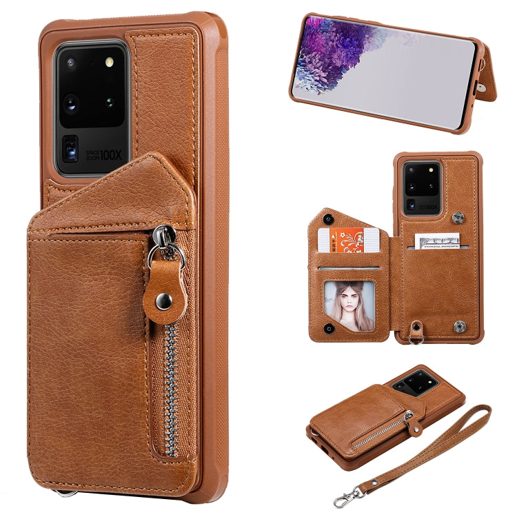 Custodia portafoglio antiurto con doppia fibbia Galaxy S20