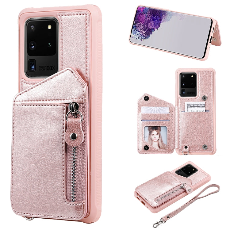 Custodia portafoglio antiurto con doppia fibbia Galaxy S20