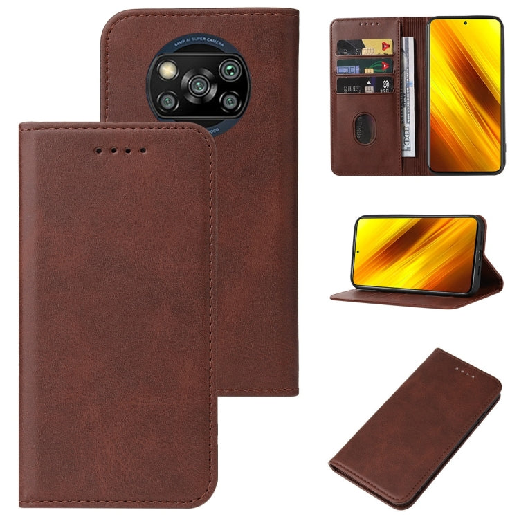 Custodia per telefono in pelle con chiusura magnetica, For Xiaomi Mi Mix 2S, For Xiaomi Poco M2, For Xiaomi Poco M4 5G, For Xiaomi Poco X2, For Xiaomi Poco X3 NFC / X3 / X3 Pro, For Xiaomi Poco X4 Pro 5G, For Xiaomi Redmi 9C
