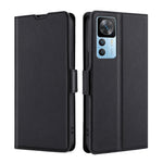 Custodia per telefono in pelle flip orizzontale con fibbia laterale ultrasottile, For OnePlus Ace Pro 5G, For TCL 305i, For Xiaomi Redmi K50 Ultra/Xiaomi 12T/Xiaomi 12T Pro, For Asus Zenfone 9, For Huawei nova Y90 4G