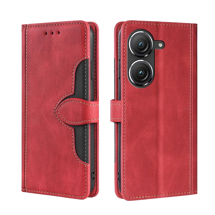 Custodia per telefono in pelle con fibbia magnetica Skin Feel, For OnePlus Ace Pro 5G, For TCL 305i, For Xiaomi Redmi K50 Ultra/Xiaomi 12T/Xiaomi 12T Pro, For Asus Zenfone 9, For Huawei nova Y90 4G