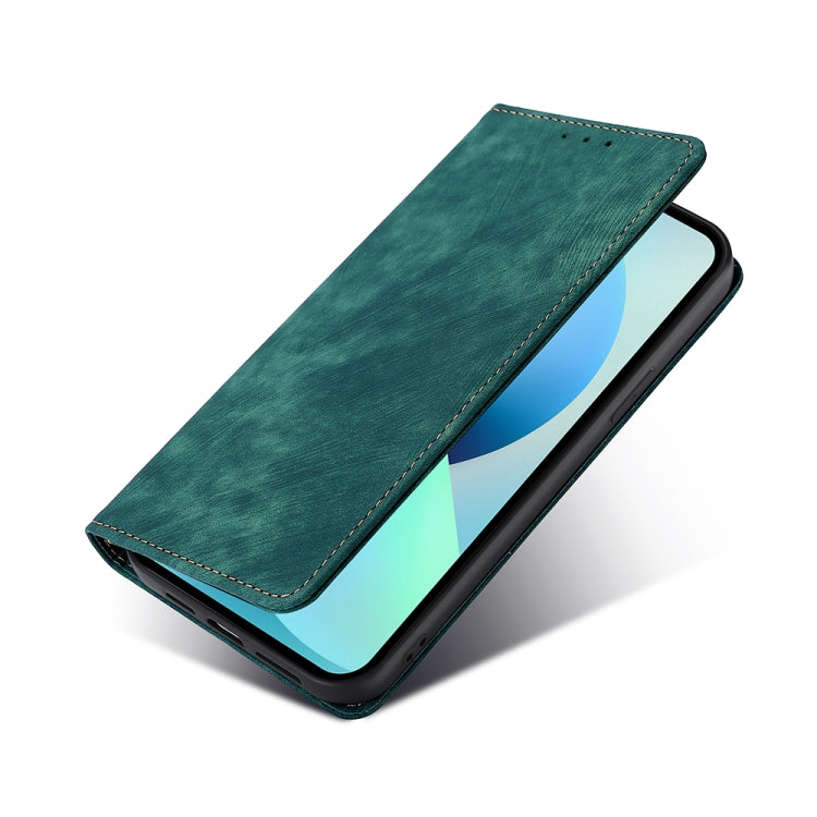 Custodia per telefono in pelle magnetica con spazzola antifurto RFID, For OnePlus Ace Pro 5G, For TCL 305i, For Xiaomi Redmi K50 Ultra/Xiaomi 12T/Xiaomi 12T Pro, For Asus Zenfone 9, For Huawei nova Y90 4G