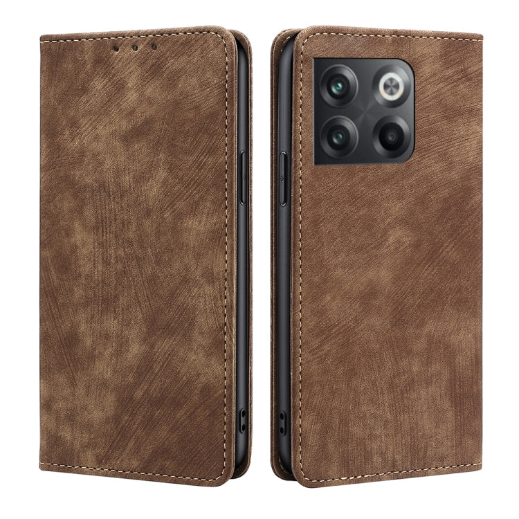 Custodia per telefono in pelle magnetica con spazzola antifurto RFID, For OnePlus Ace Pro 5G, For TCL 305i, For Xiaomi Redmi K50 Ultra/Xiaomi 12T/Xiaomi 12T Pro, For Asus Zenfone 9, For Huawei nova Y90 4G