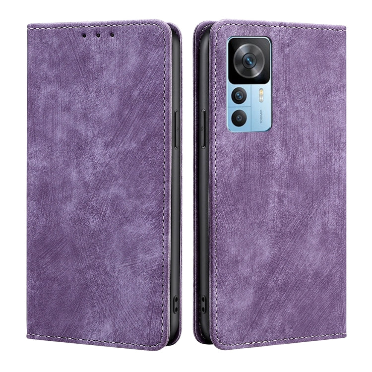 Custodia per telefono in pelle magnetica con spazzola antifurto RFID, For OnePlus Ace Pro 5G, For TCL 305i, For Xiaomi Redmi K50 Ultra/Xiaomi 12T/Xiaomi 12T Pro, For Asus Zenfone 9, For Huawei nova Y90 4G