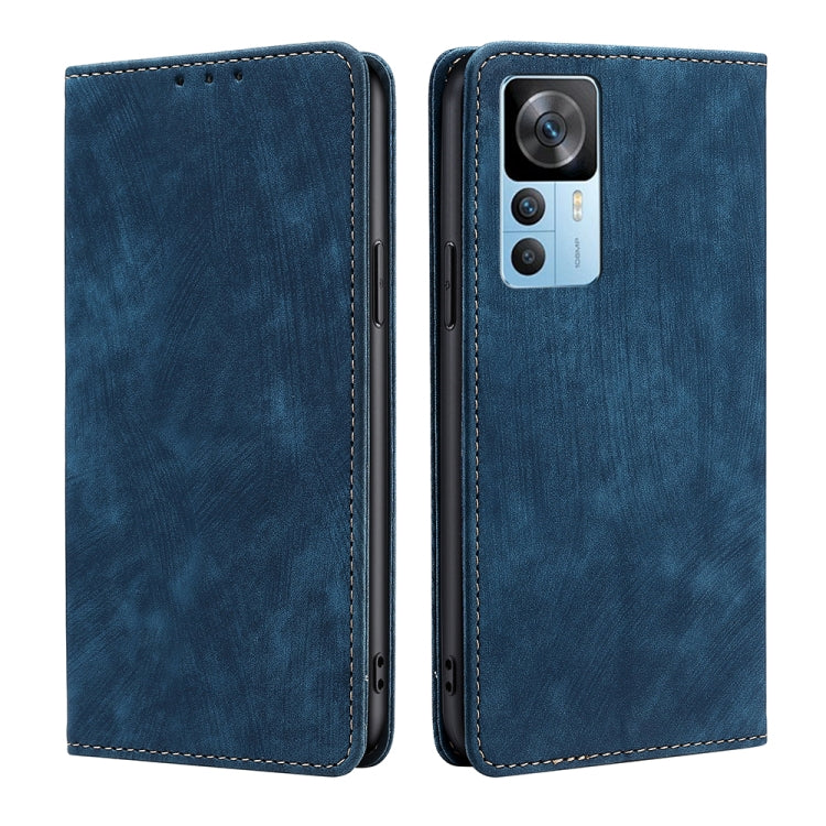 Custodia per telefono in pelle magnetica con spazzola antifurto RFID, For OnePlus Ace Pro 5G, For TCL 305i, For Xiaomi Redmi K50 Ultra/Xiaomi 12T/Xiaomi 12T Pro, For Asus Zenfone 9, For Huawei nova Y90 4G