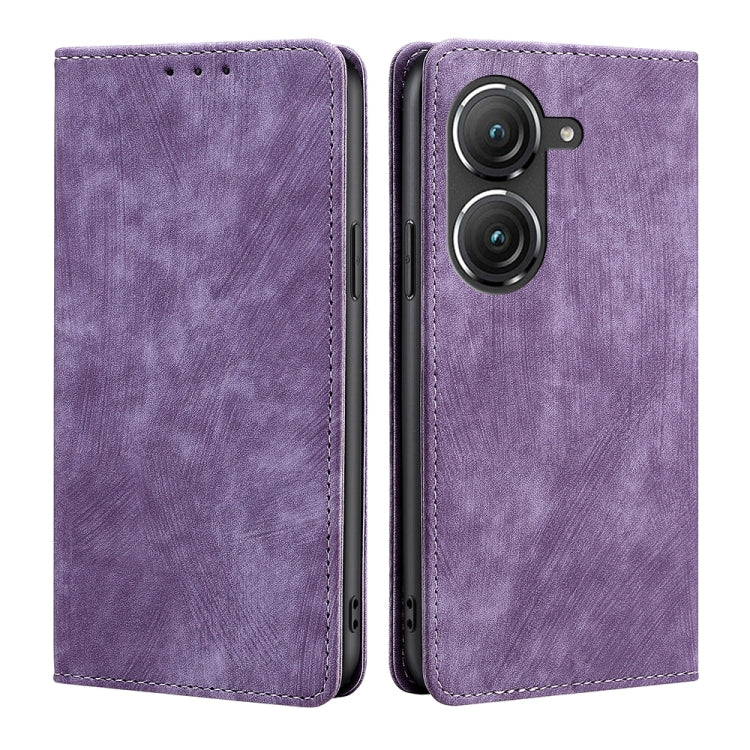 Custodia per telefono in pelle magnetica con spazzola antifurto RFID, For OnePlus Ace Pro 5G, For TCL 305i, For Xiaomi Redmi K50 Ultra/Xiaomi 12T/Xiaomi 12T Pro, For Asus Zenfone 9, For Huawei nova Y90 4G