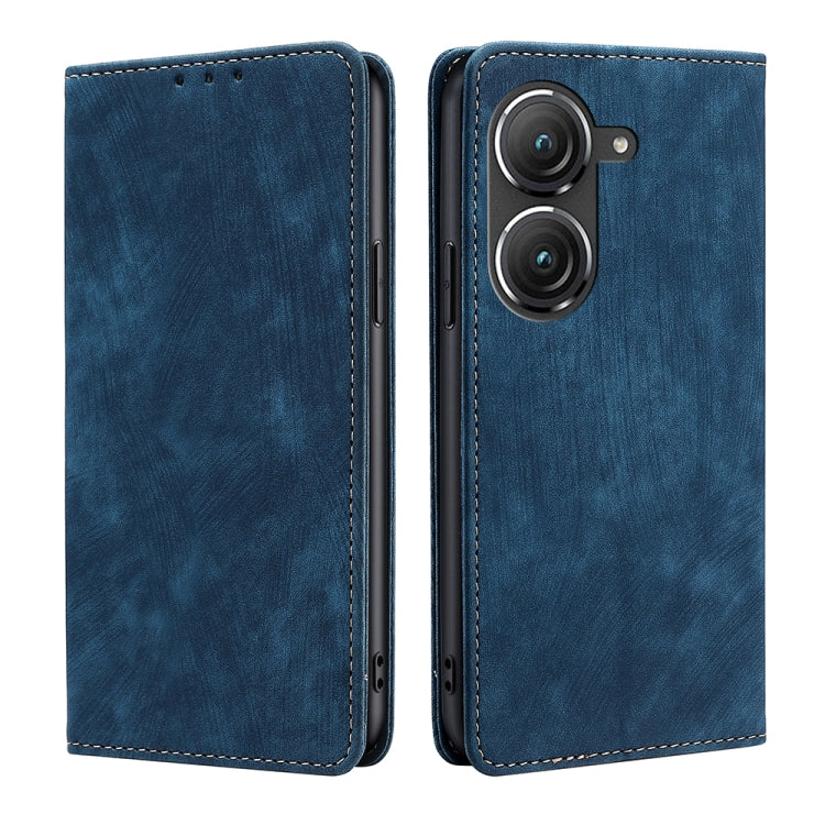 Custodia per telefono in pelle magnetica con spazzola antifurto RFID, For OnePlus Ace Pro 5G, For TCL 305i, For Xiaomi Redmi K50 Ultra/Xiaomi 12T/Xiaomi 12T Pro, For Asus Zenfone 9, For Huawei nova Y90 4G