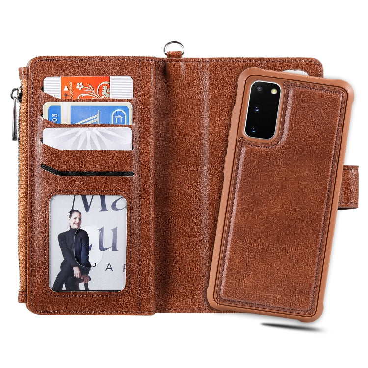 Custodia portafoglio antiurto con slot carte per Galaxy S20