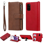 Custodia portafoglio antiurto con slot carte per Galaxy S20
