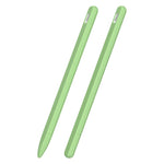 Custodia per stilo in silicone liquido a strisce 3 in 1 con due cappucci per le punte, For Apple Pencil 1, For Apple Pencil 2