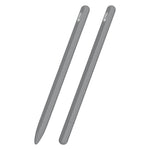 Custodia per stilo in silicone liquido a strisce 3 in 1 con due cappucci per le punte, For Apple Pencil 1, For Apple Pencil 2